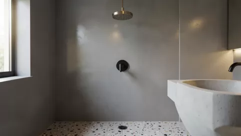 mikrocement w łazienkach