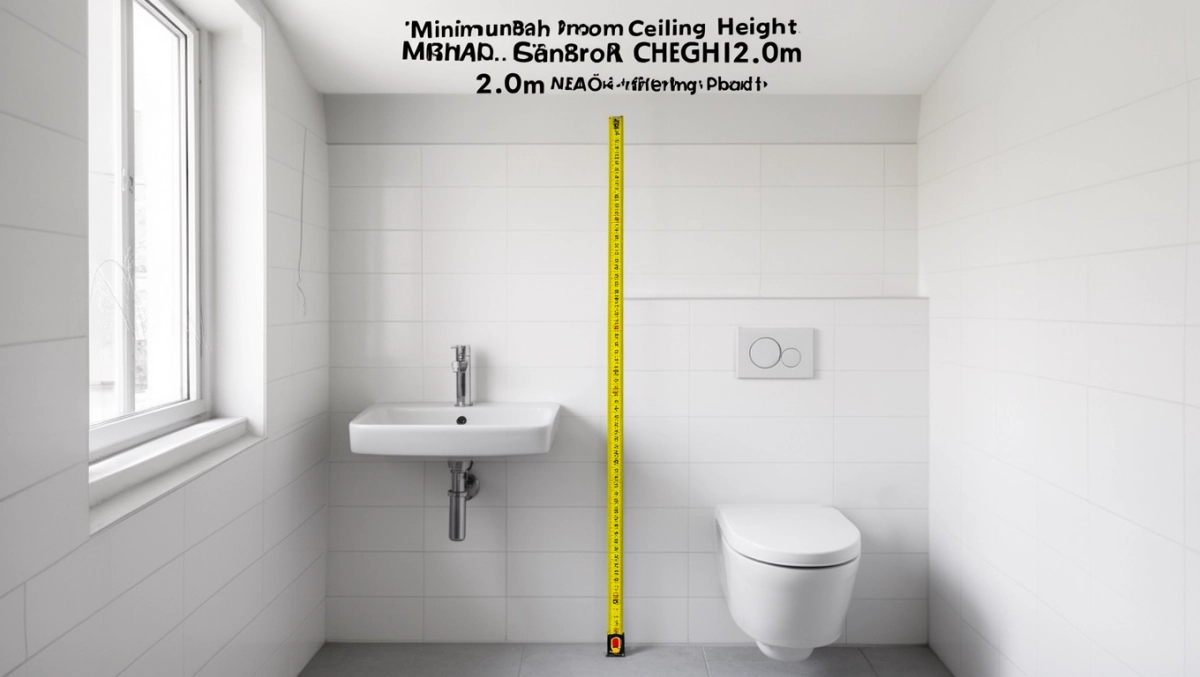 Minimalna wysokość łazienki