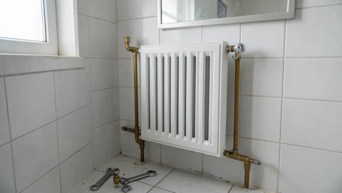 Montaż grzejnika łazienkowego w bloku