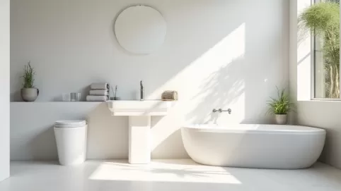 białoszara łazienka jakie dodatki