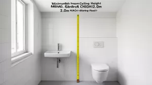 Minimalna wysokość łazienki